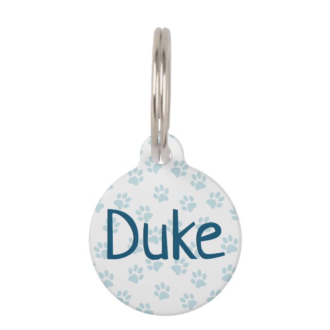 Médaillon Pour Animaux Nom personnalisé et numéro d'identification Animau (Devant)