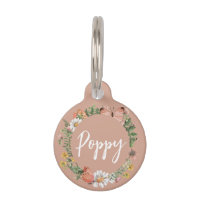 Nom personnalisé rose floral