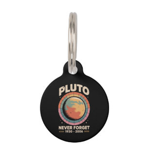 Médaillon Pour Animaux N'oubliez jamais Pluto 1930-2006 drôle espace rétr