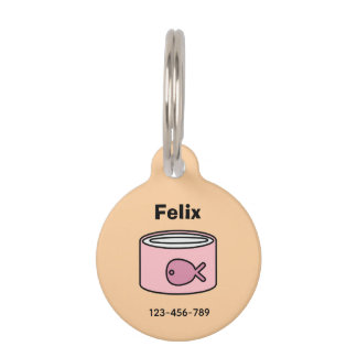 Médaillon Pour Animaux Nourris-moi ! Chat