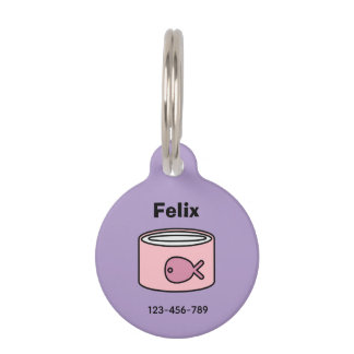 Médaillon Pour Animaux Nourris-moi ! Chat