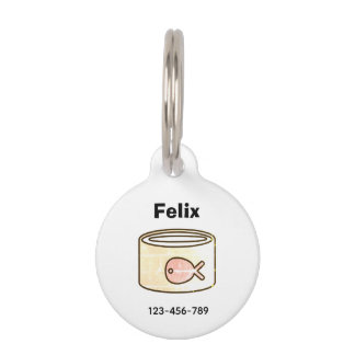 Médaillon Pour Animaux Nourris-moi ! Chat