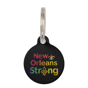 Médaillon Pour Animaux Nouvelle-Orléans Forte Inspirante Fierté de NOLA