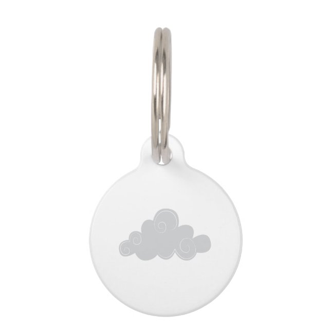 Médaillon Pour Animaux Nuage de Fluffy (Devant)