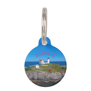 Médaillon Pour Animaux Nubble Light Hot Pink Nom Dog Photo Round Pet Bali