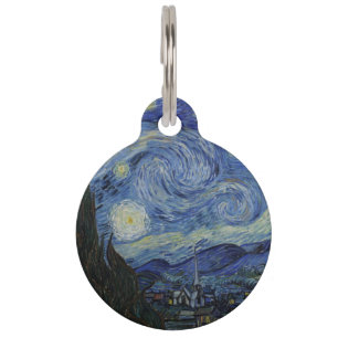Médaillon Pour Animaux Nuit étoilée par Vincent Van Gogh