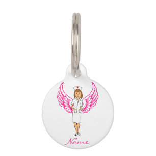 Médaillon Pour Animaux Nurse Angel Wings Thunder_Cove