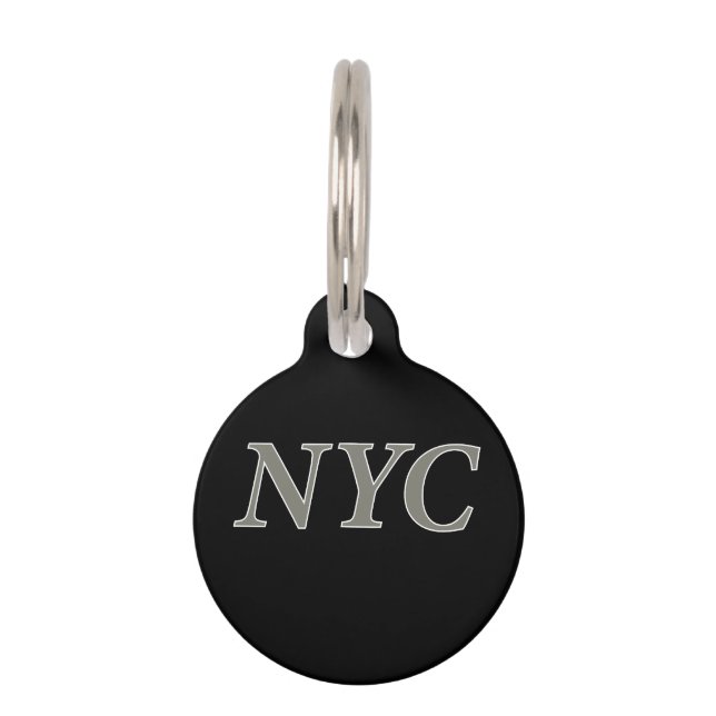 MÉDAILLON POUR ANIMAUX NYC (Devant)