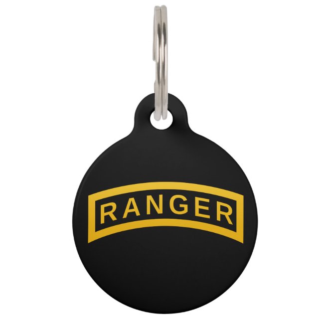 Médaillon Pour Animaux Onglet Ranger (Devant)