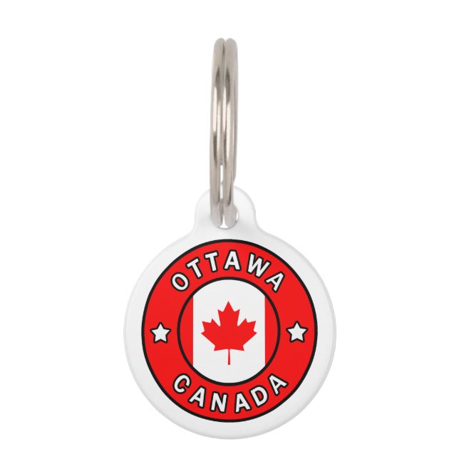 Médaillon Pour Animaux Ottawa Canada (Devant)