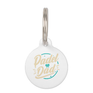 Médaillon Pour Animaux Padel Papa Plateforme Tennis Paddleball Padel