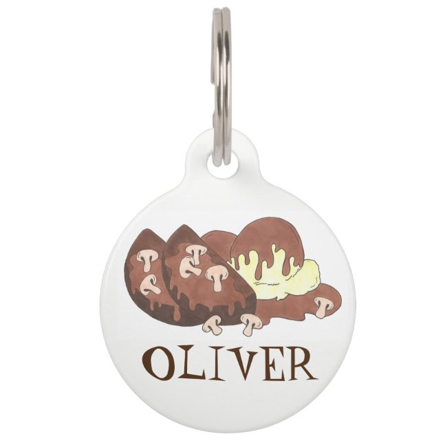 Médaillon Pour Animaux Pain de viande maison personnalisé Pain de viande  (Devant)