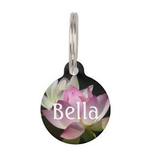 Médaillon Pour Animaux Paire de fleurs de Lotus II