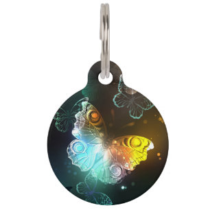 Médaillon Pour Animaux Papillon lumineux et papillons de nuit