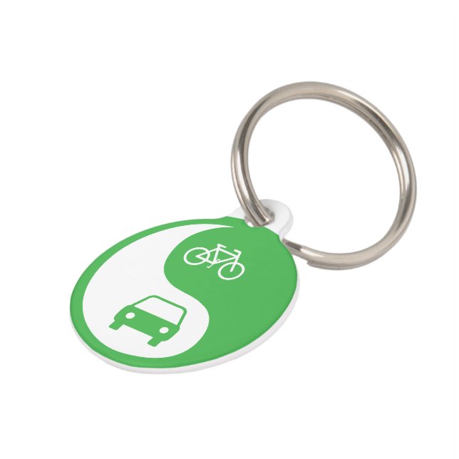 Médaillon Pour Animaux Partager la route Yin Yang (Côté )