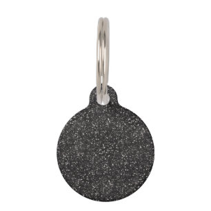 Médaillon Pour Animaux Parties scintillant noir gris gris gris foncé et é
