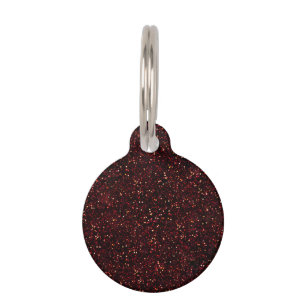 Médaillon Pour Animaux Parties scintillantes rouges rouge foncé