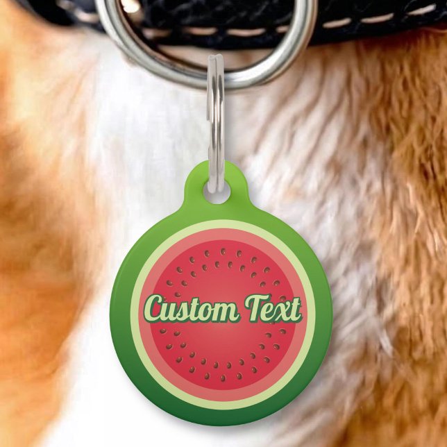 Médaillon Pour Animaux Pastèque (Créateur téléchargé)