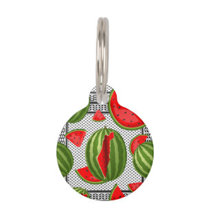 Médaillon Pour Animaux Pastèque Palestine - Slice
