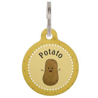Médaillon Pour Animaux Patate Personnalisée Joyeuse