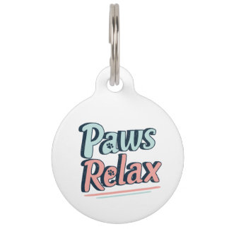 Médaillon Pour Animaux Pattes Relax