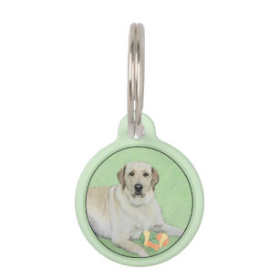 Médaillon Pour Animaux Peinture de balles de tennis et de retrieur du Lab