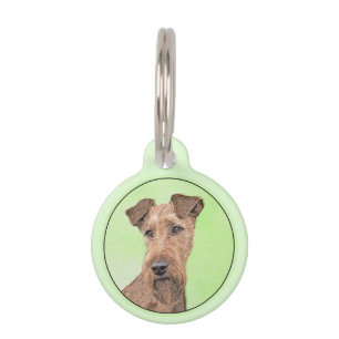 Médaillon Pour Animaux Peinture Irlandaise Terrier - Cute Original Chien