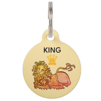 Médaillon Pour Animaux Pendentif lion héraldique
