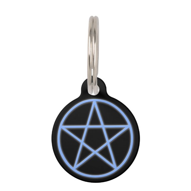 Médaillon Pour Animaux Pentagramme de païen de Falln (Devant)