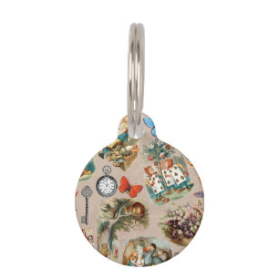 Médaillon Pour Animaux Pépinière Alice Colorée Classique 1800 Merveilleux