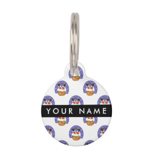 Médaillon Pour Animaux Père Noël dans cheminée, neige, Noël, Nouvel An