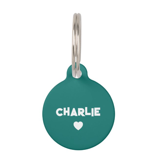 Médaillon Pour Animaux Personnalisé (Devant)