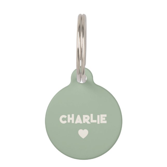 Médaillon Pour Animaux Personnalisé (Devant)