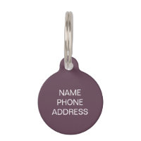 Personnaliser personnalisation aubergine chien ani