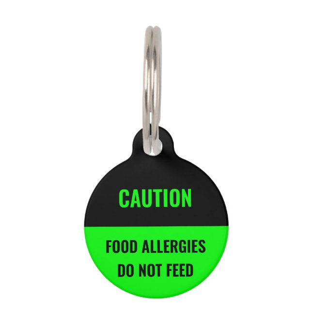 Médaillon Pour Animaux Personnaliser, personnalisation Black green dog No (Devant)