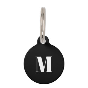 Médaillon Pour Animaux Personnaliser, personnalisation Chien blanc noir,