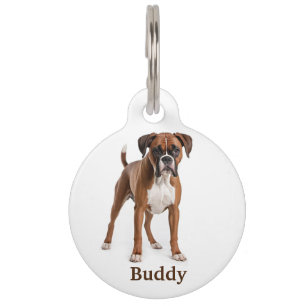 Médaillon Pour Animaux Personnalisez Boxer