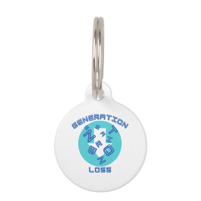 Médaillon Pour Animaux Perte de génération (Devant)