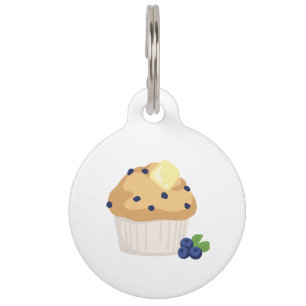 Médaillon Pour Animaux Petit pain de myrtille