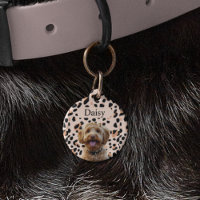 Photo de chien Empreinte de léopard personnalisée 