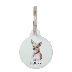 Médaillon Pour Animaux Photo de chien personnalisée Nom de l'animal de