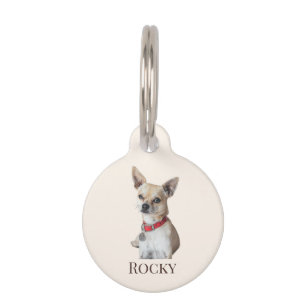 Médaillon Pour Animaux Photo de chien personnalisée Nom de l'animal per