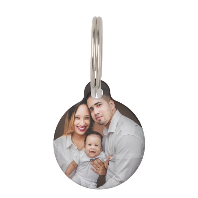 Médaillon Pour Animaux Photo de famille personnalisée Créez votre propre  (Devant)