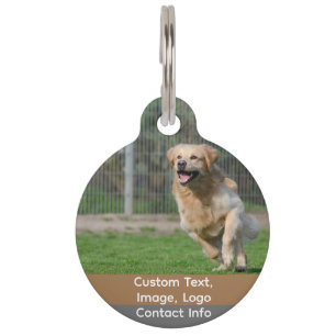 Médaillon Pour Animaux Photo personnalisée Titres de familier, Chien et C