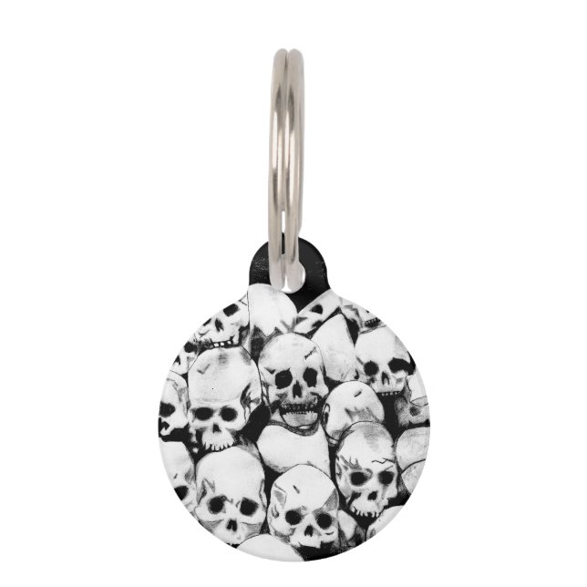 Médaillon Pour Animaux Pile-O-Skulls (Devant)