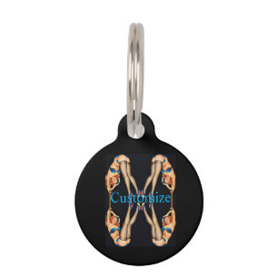 Médaillon Pour Animaux Pinceaux Vintages acrobatiques Thunder_Cove