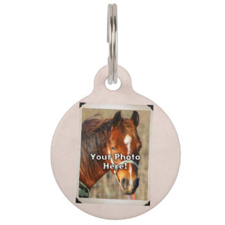 Médaillon Pour Animaux Pink Customable Horse Tack ou Blanket Tag
