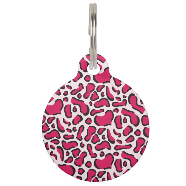 Médaillon Pour Animaux Pink leopard (Devant)