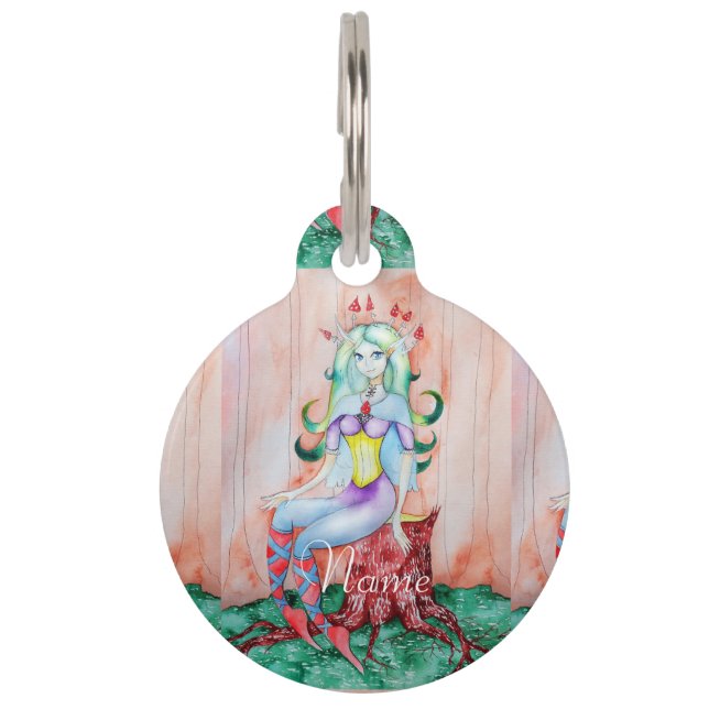 Médaillon Pour Animaux Pixie Imaginaire Fairy Thunder_Cove (Devant)