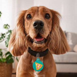 Médaillon Pour Animaux Pizza Slice de dessin